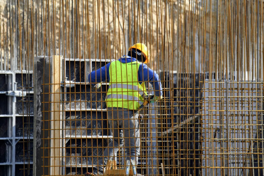 building construction site in Vietnam